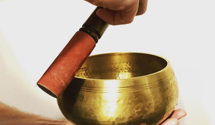 Holding Singing Bowl